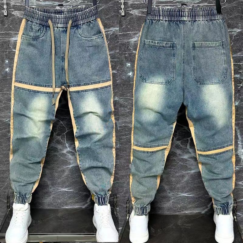 Streetwear Brand Clothing - 2024 nuovi pantaloni Harem Spliced Cut